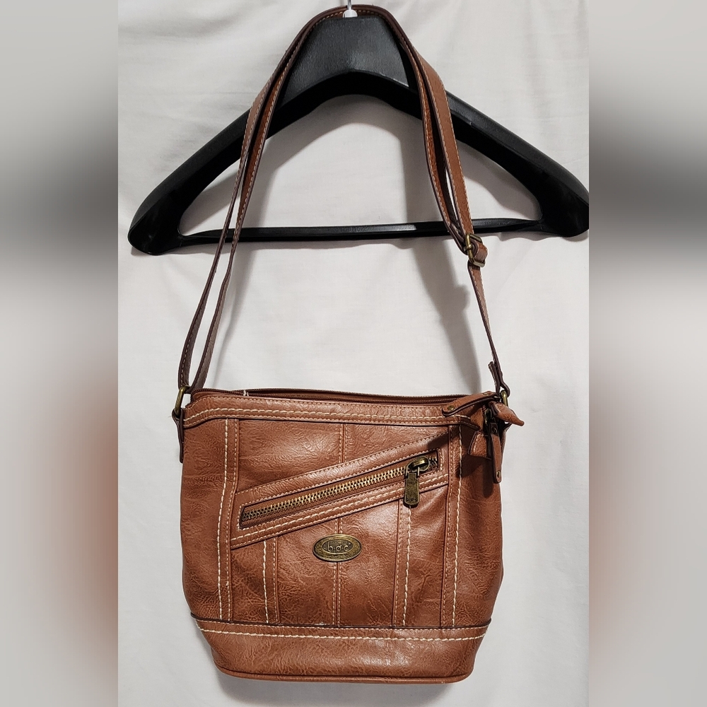 BOC Brown Leather Shoulder Bag